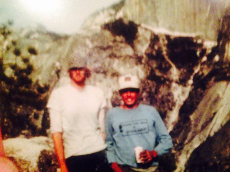 Electric Ladyland, early ascent, Steve Ortner,<br>
Aka Stretch & Mike Fogarty, the short guy, FYI, <br>
I'm 6.2