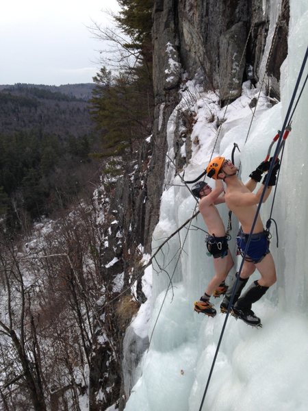 some friends thought they'd show us all how pumped they were that we warmed up from -10 to +30...