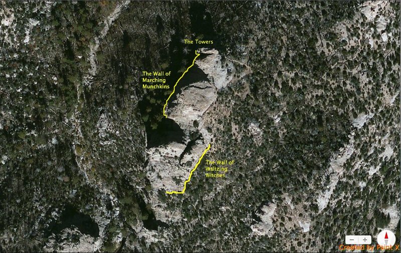 General Topo depicting the different walls