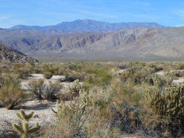 El Toro Peak from the mouth of Sheep Canyon, Anza Borrego SP