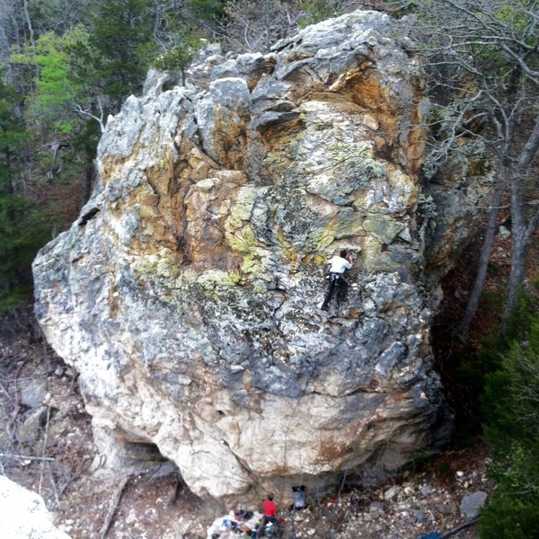 Rock Climbing in The Fortress (north rock), WM Raven Rocks