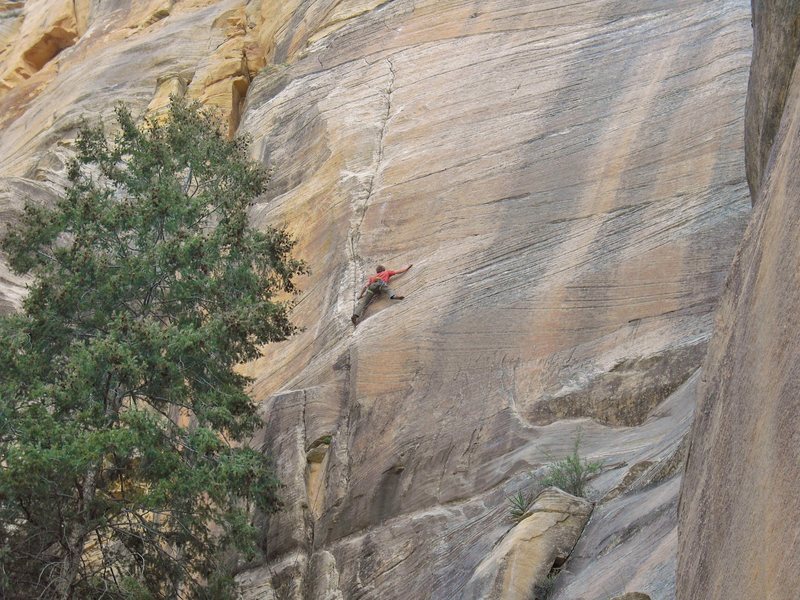 Blake on the FFA. This quality monster pitch continues all the way to the top of the picture.