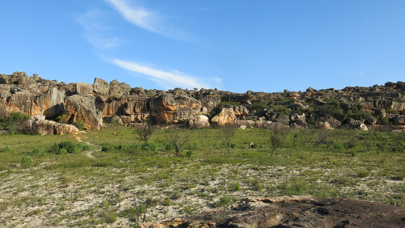 There is more rock around than one knows what to do with. Climb it perhaps?