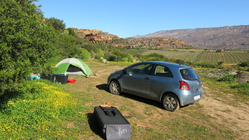 A typical campsite at Camp Sallie