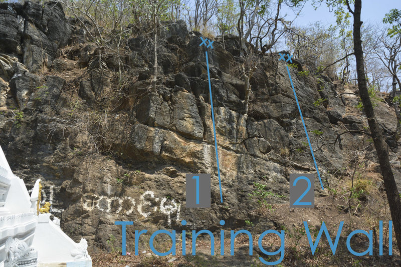 Saya Otama is number 2 on the Training Wall topo.
