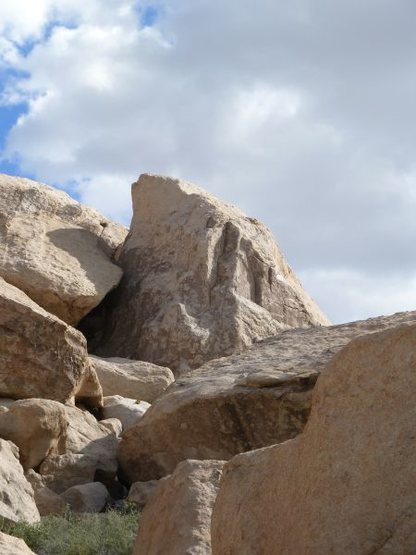North side of the Deja Vu Pinnacle, Joshua Tree NP