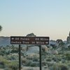 Road sign at the intersection of Park Blvd and the road to HVCG, Joshua Tree NP