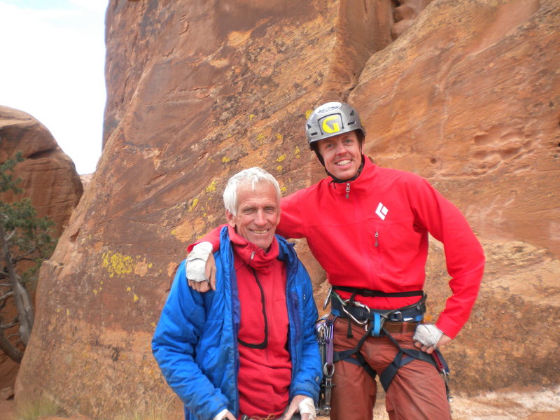 At Maverick Buttress with THE great Jim Donini