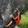 Yosemite highball. Great moves, awesome stone, scenic setting.