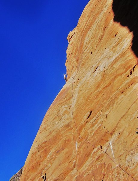 Entering the steeper section