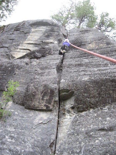 Carlos on the first ascent