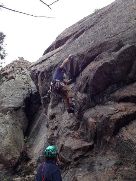 Getting ready to pull the overhang.