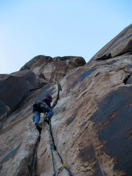 and how many of these bits will i clip? ...checking gear on elephant man, donnelly canyon, indian creek, ut. autumn 2014