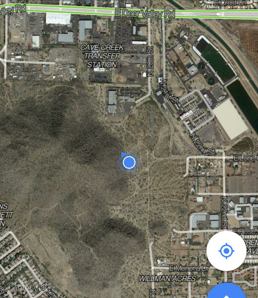 Location - the blue dot.