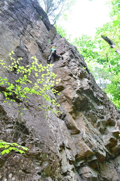Myself leading this fun route.