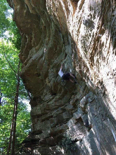 Onsighting Air Ride Equipped 11a at the Red River Gorge