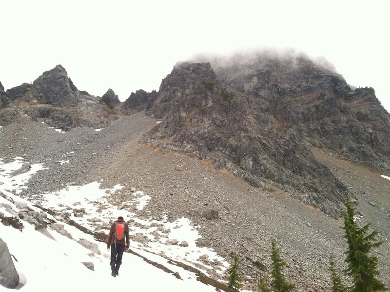 The lower half of Mt Thompson, right before "Pulling the Adventure Card"