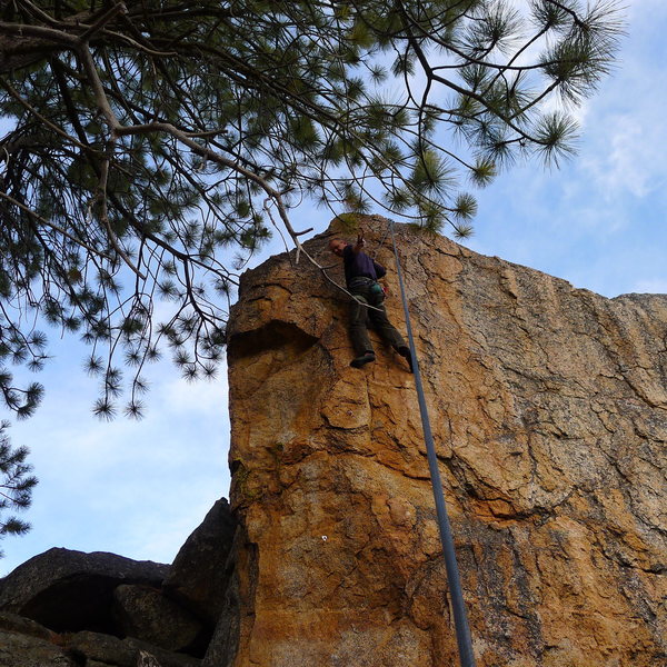 Rock Climbing in Enchanted Rock, SouthernWestern Sierra