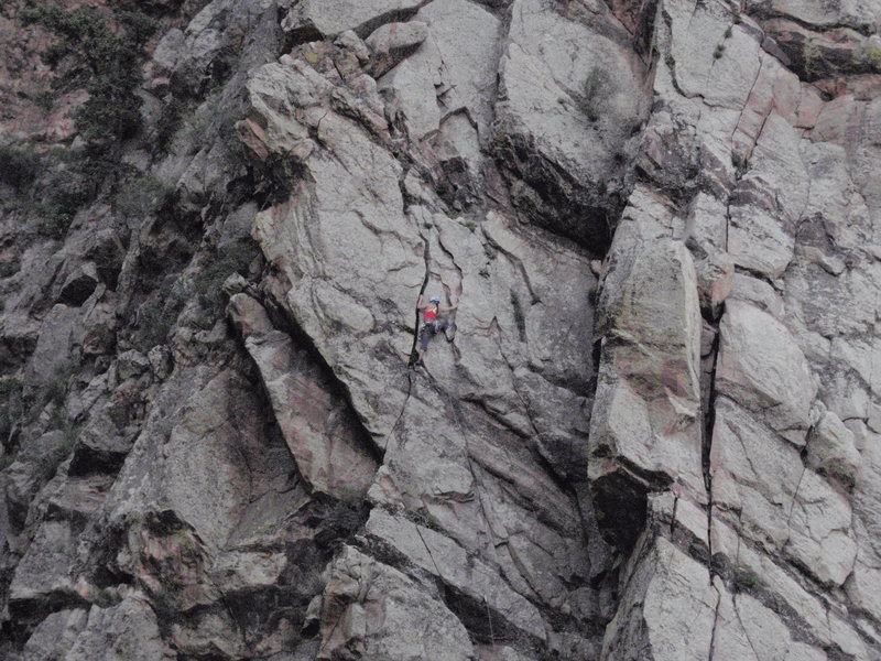 Unknown climber on Breezy on 6/2/15.