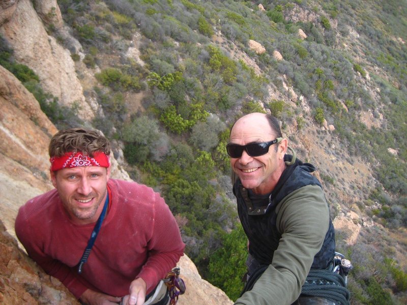 Summit photo on The Serpent with Brian Morin.