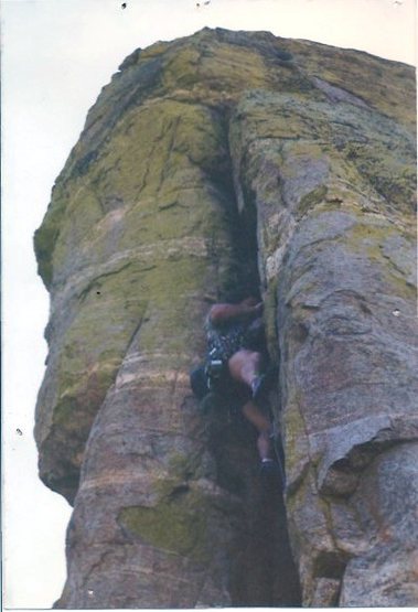 photo and belay credit, Dave Bruner