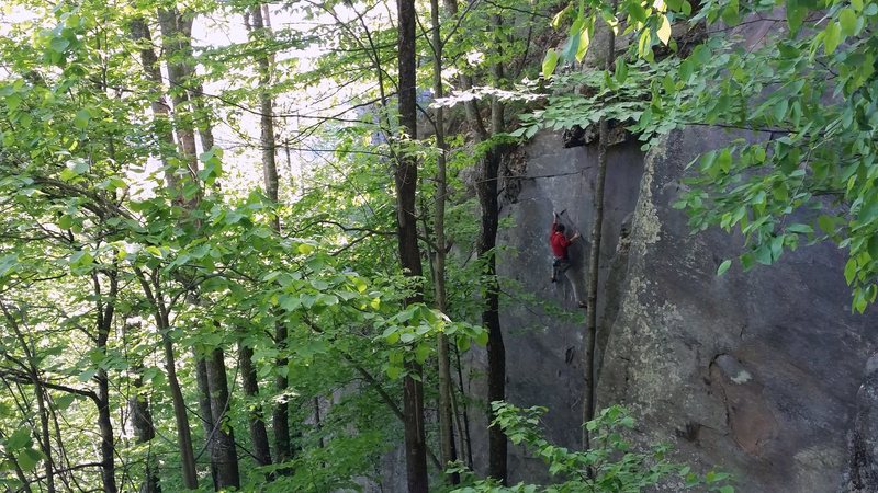 sean moving into the crux, may '15