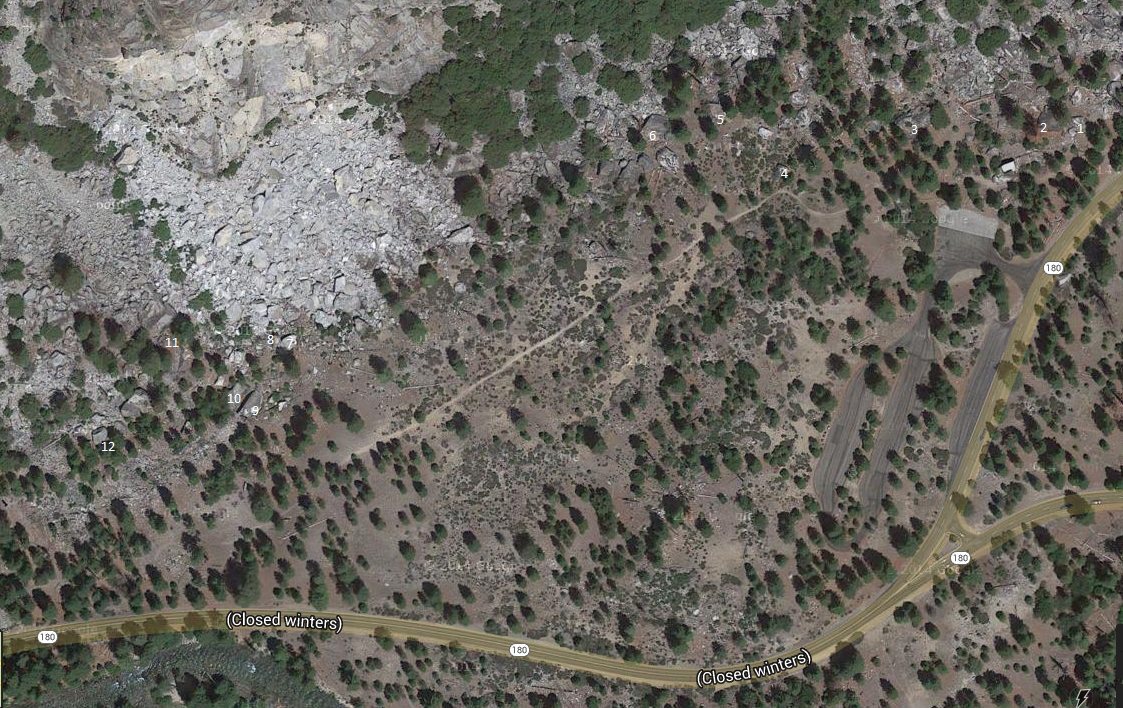 Google Earth Map With Boulder's Labeled. If It's Not Exactit's 