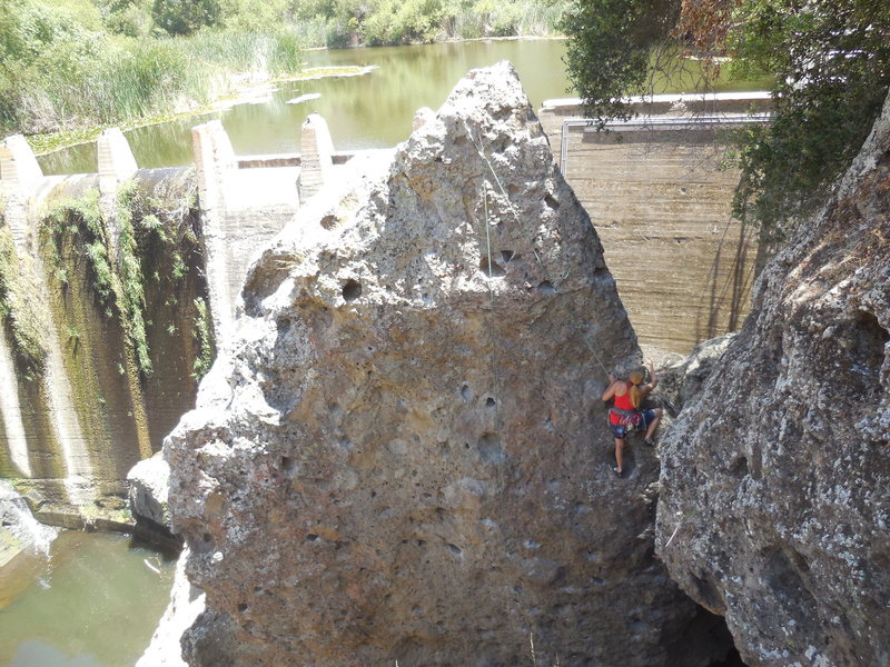 Climbing "Scarab."