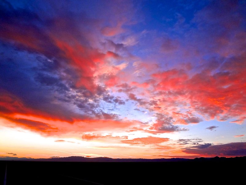 Sunrise after driving all night from Colorado as we get into Yosemite.