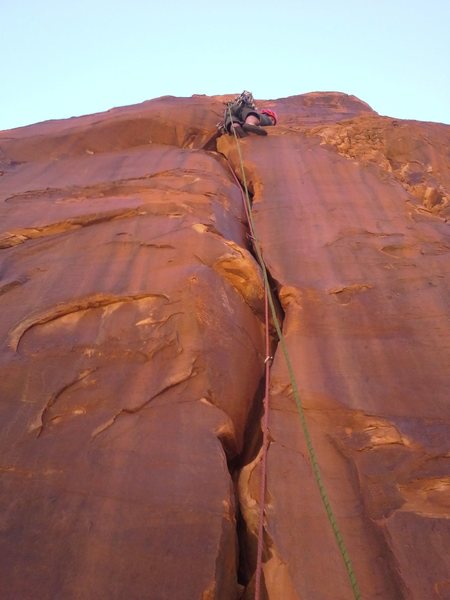 Taylor midway up pitch two.