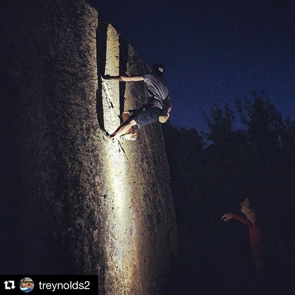 Spotlight ascent of Breashear's Crack II.