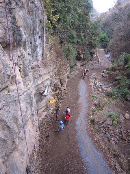 Saya Steve Wall. We called it Teashop Crag when we first found it.