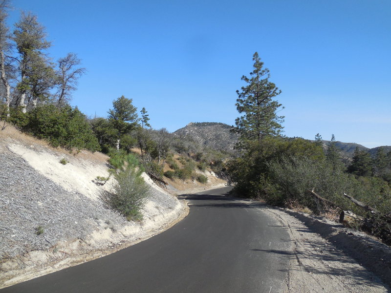 The road to Mt. Pacific starts here with a nice paved section.