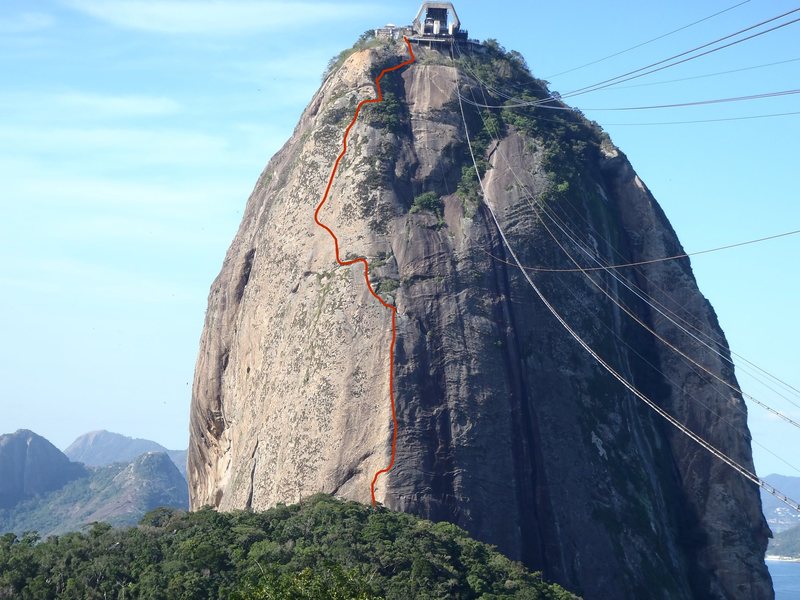 Route in red