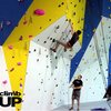 Lead climbing at Climb Up in Norman, OK