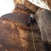 Michal leading the first pitch of Nadia's Nine. This route deserves 4 stars!