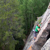 Quest for Magic crux arete is crimpy with delicate, balanced moves!