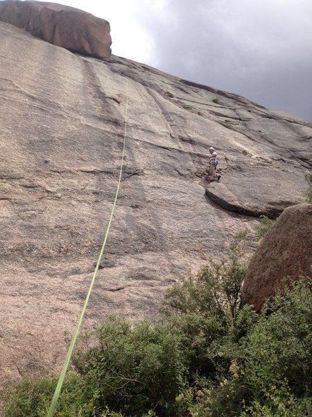 Standing on the flake near the start.