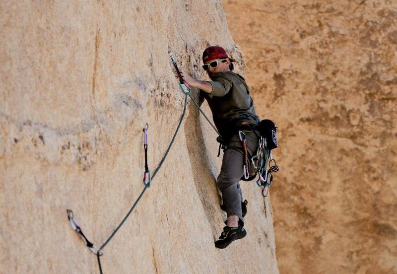 Horizontal dike sport route in J-Tree. Photo credit Darin Limvere.