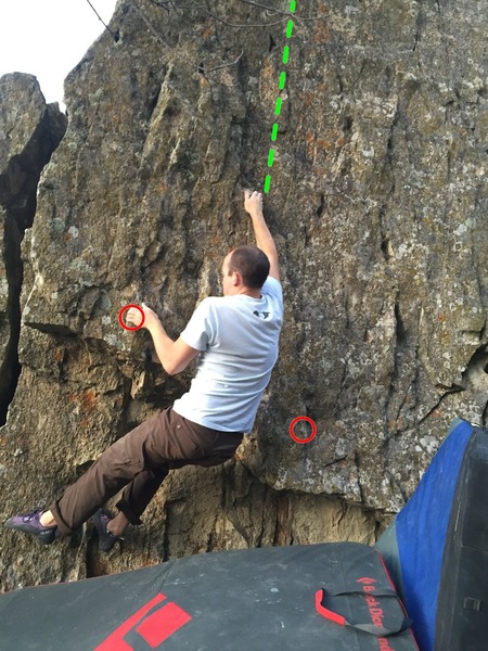 The Spire, Sentinel Butte, North Dakota. <br>
<br>
Climb the face of the spire up to the top And come down on other side of top of spire. Very good warm up route or cool down in our case!