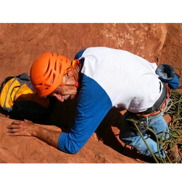 On 7/8/15 I took Peter Gersten, age 73, up this route. He's been to the hiker's summit 350+ times and has taken over 1000 people up there, but this was his first trip to the true summit. He'd only climbed once before, 20 years ago in a gym in New York.