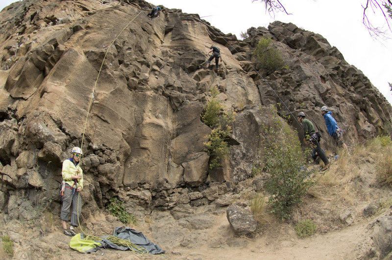 Rock Climbing in Lava Wall/Deadheads, Tieton River