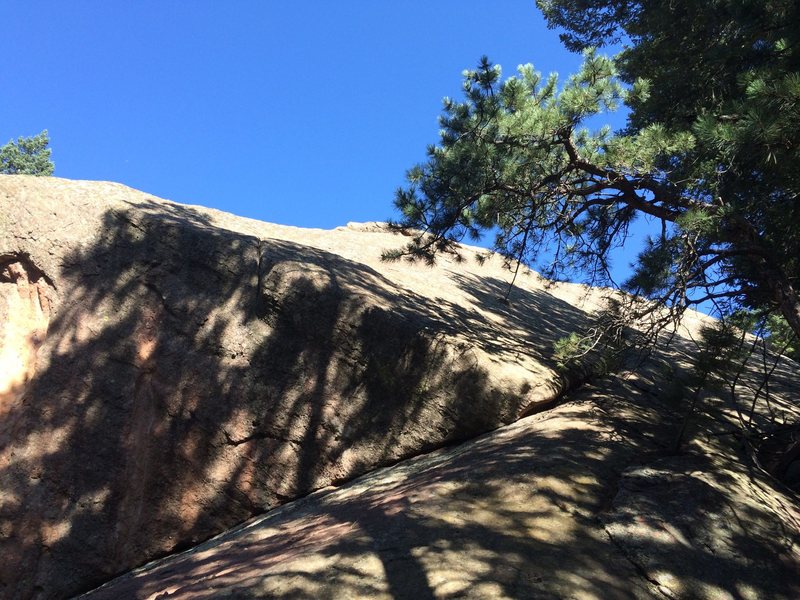 Bottom of route. Start right at the toe.