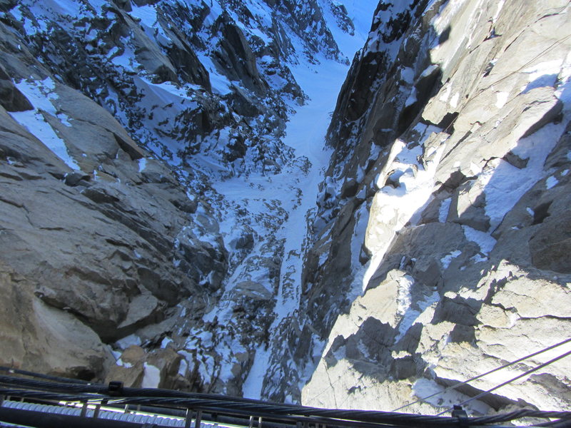 the view from the rappel bridge