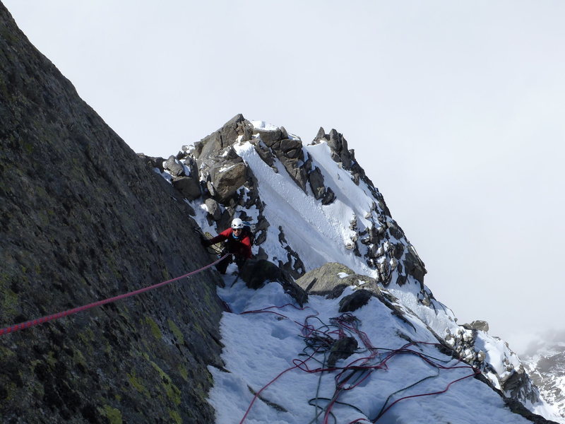 this turned out to be the crux pitch given the conditions at the time