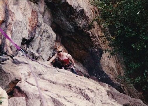 SHERI ON THE FIRST PITCH OF HIGH EXPOSURE 1993
