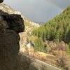 rainbow after rain up Logan canyon