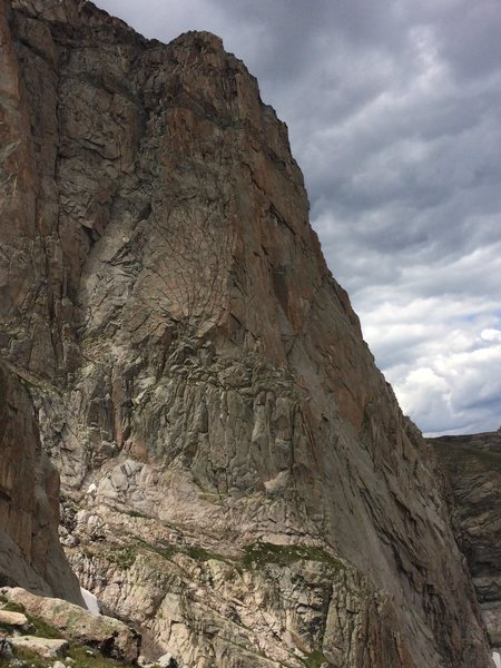 Rock Climb Central Ramp, RMNP - Rock
