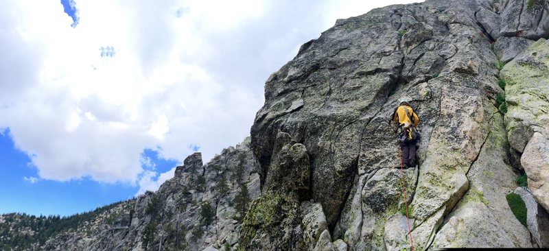Mr. Norwood firing the last crux 5.8R variation!!