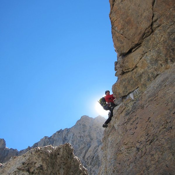 Jeff on the second pitch out of the Gunsight